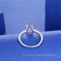 anel moderno o mais atrasado do projeto do casamento para senhoras